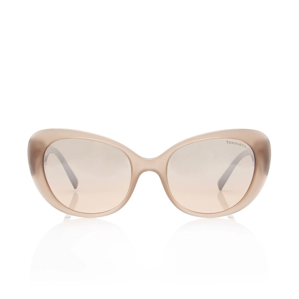 Tiffany & Co. Women's Beige Oval Oversized Sunglasses TF4153F EUC -NO CASE